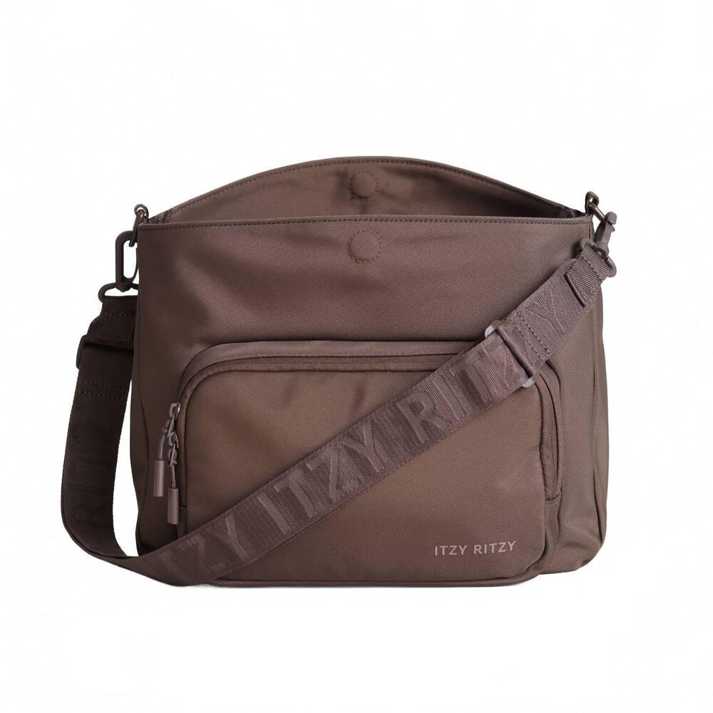 NEW ITZY RITZY belong cargo caddy™ crossbody and stroller caddy in mocha